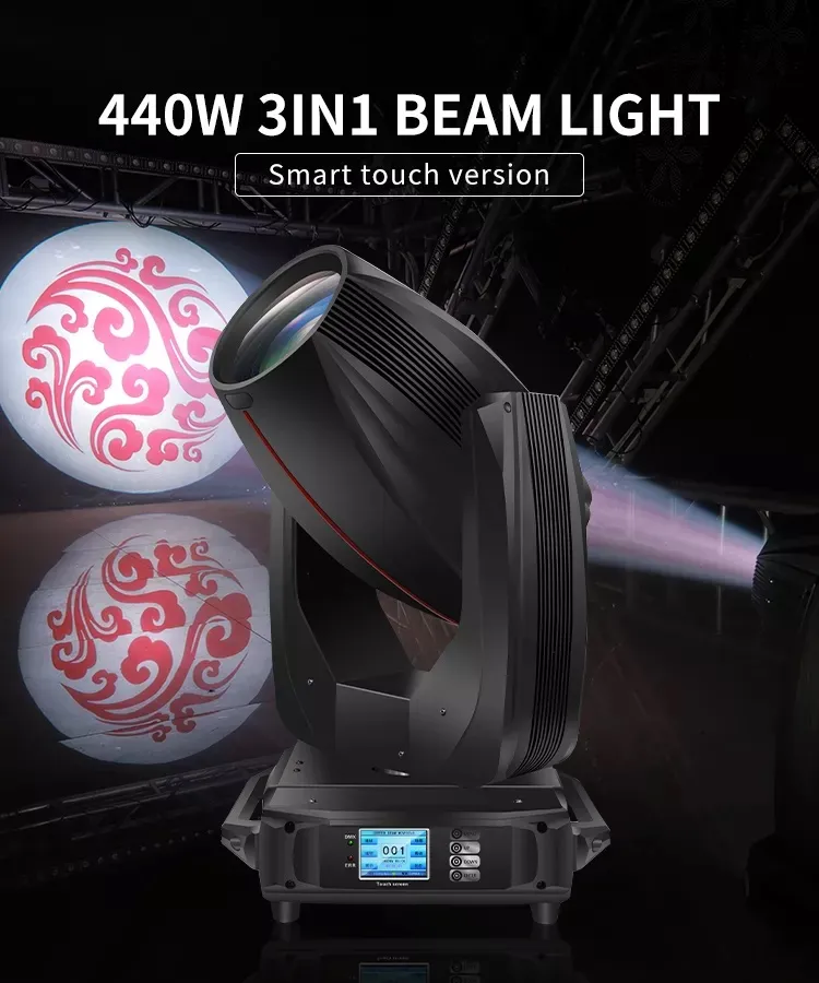 Hareketli Kafa Işıkları 400W/440W/460W 18R/19R/20R DMX Sharpy 3in1 Beam 400 CMY LED aşama Işık DJ