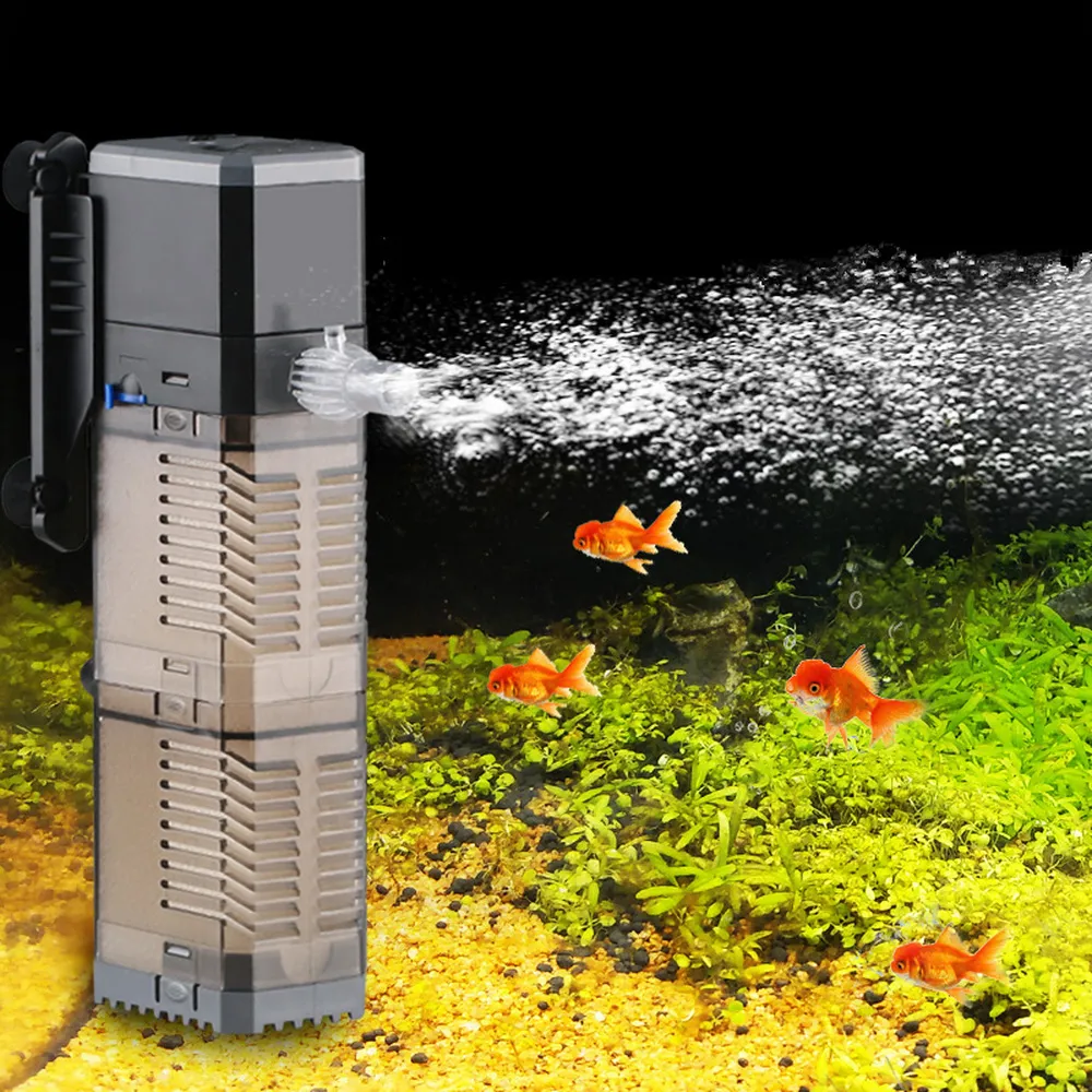 Filtration Heating SUNSUN 4 In 1 Internal Aquarium Filter Oxygen Air