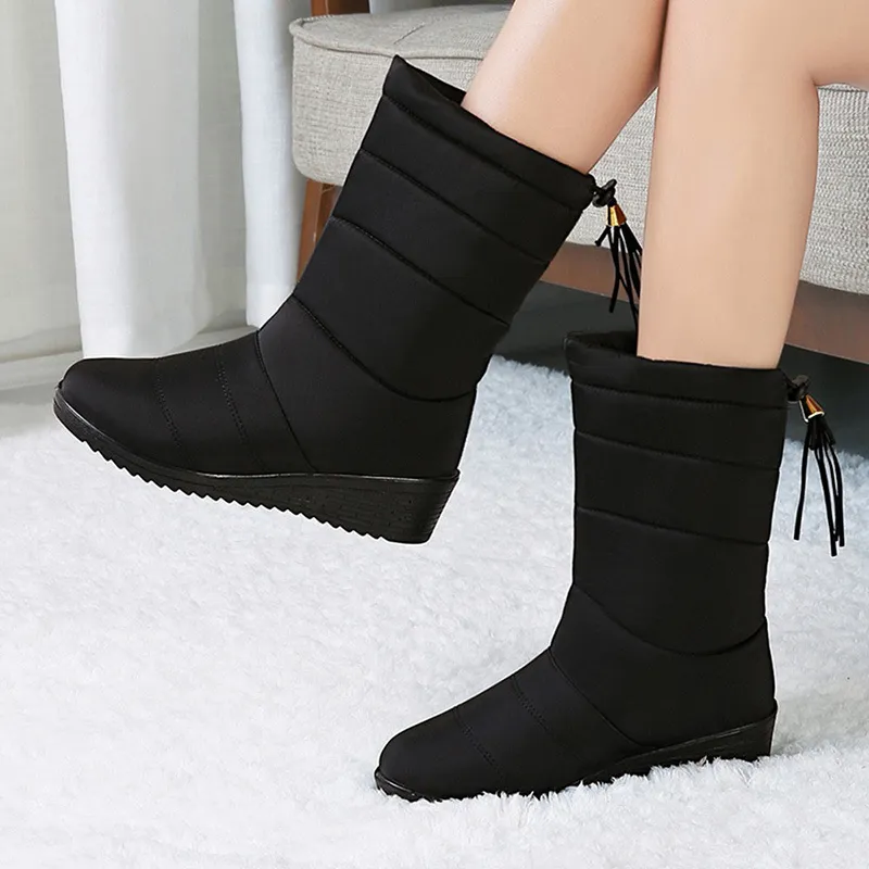 Snow-Boots-Down-Mid-Calf-Boots-For-Women-39-S-Shoes-Women-39-S-Winter-Boots