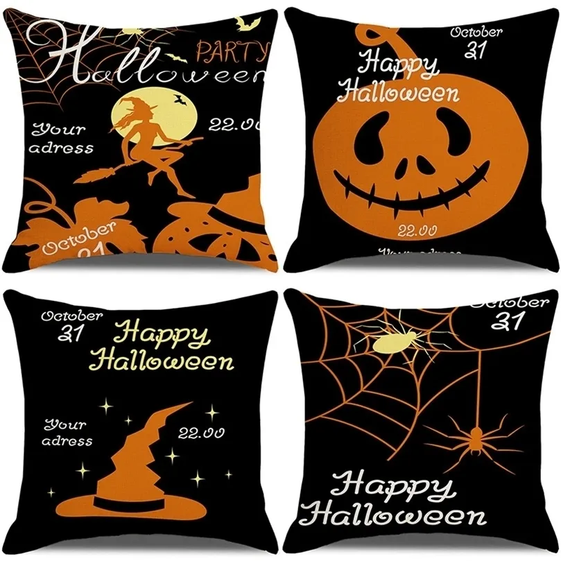 Dishiondecorative Pillow Halloween Decor Decor Decor Wizking Bat Wizard Ghost Pillow Home Декоративные подушки для дивана Coussin Cojines 221008
