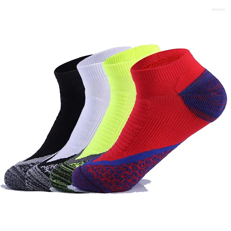 Chaussettes de sport 3 paires Design Basketball Hommes Femmes Active Wear Running Absorb Sweat Short Noir Blanc Rouge Vert Couleur