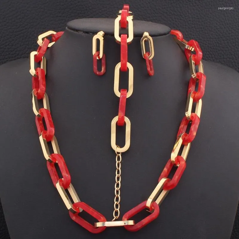 Orecchini di collana set catene Bracciale Stud Acciaio inossidabile per donne Sedzbifa