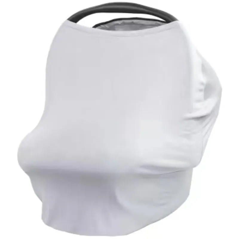 Sublimation Baby Car Seat Cover Personalized Polyester Nursing Cover White Blanks Canopy Covers A02