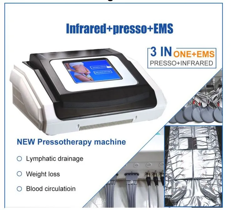 Pressoterapia Profesional Slimming Machine Lymphatic Drainage Massage Pressotherapy 3 in 1 Machine with Infrared Air pressure lymphatic drainage massage pressotherapy machine - Honkay lymphatic drainage,lymphatic drainage massager,pressotherapy,pressotherapy suit,pressotherapy machine