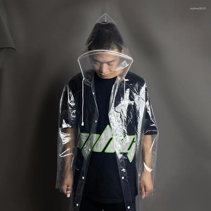 Hooded Overshirt Trench Coat With Transparent Sheer And Clear PE EVA Rainproof And Perfect For Travel And Touring From Xiamen2013 23.74 DHgate.Com