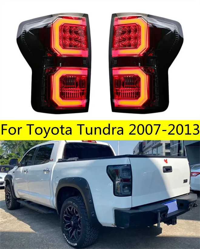 Auto Taillights Assembly For 2007-2013 Tundra LED Running Lights Brake Light Rear Reversing Tail Lights