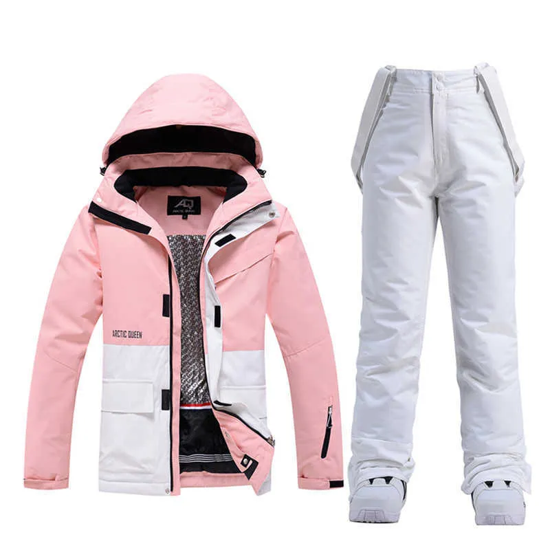 Tute Da Sci Tuta Da Sci Inverno Uomo Donna Splicing Giacca Da Sci Da Neve  Pantaloni Da Snowboard Addensati Antivento Caldi Tuta Da Sci Alpino  Impermeabile L221008 Da 59,37 €