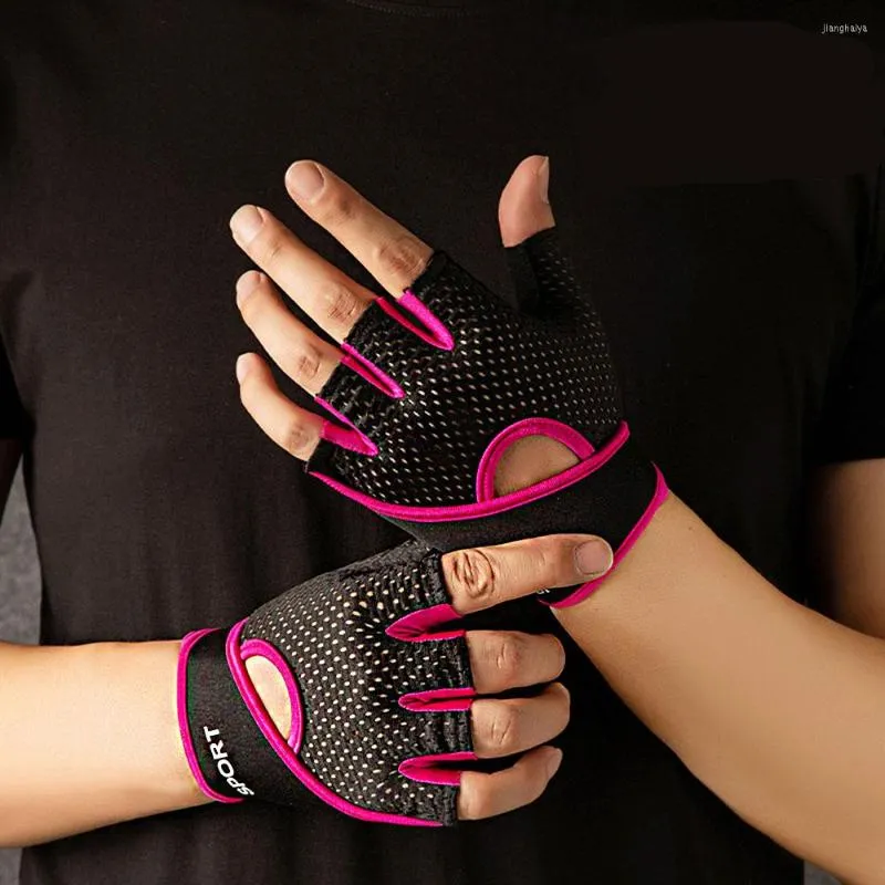 Ginocchiere uomini donne guanti di fitness a metà dito