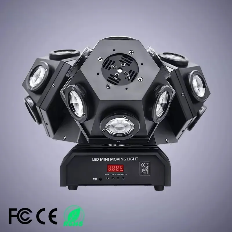 Neue Moving Head Lichter Bühne Beleuchtung ausrüstung Party 18x10 watt 3 köpfe RGB Laser Led Disco Lichter