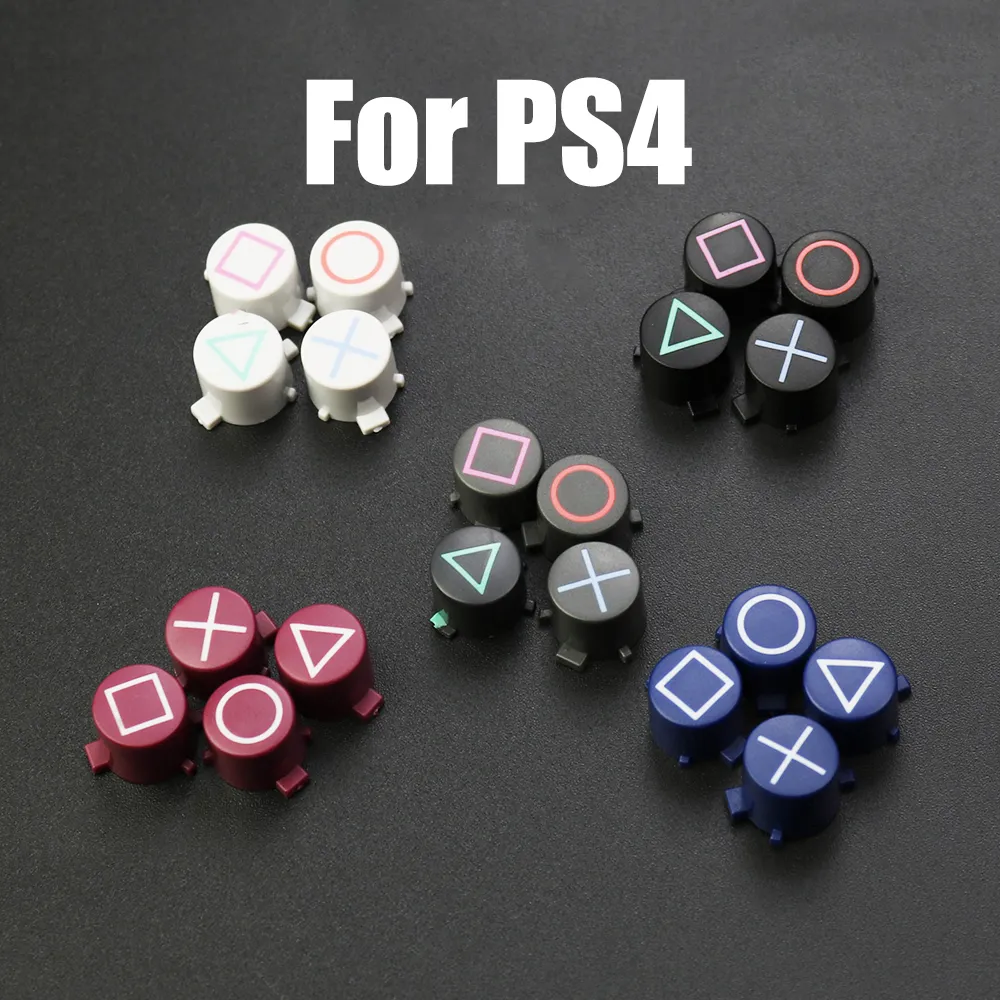 Bouton en plastique pour manette de jeu, boutons ABXY, cercle carré Triangle A B X Y, pièce de réparation pour contrôleur PS4 Slim Pro, expédition rapide