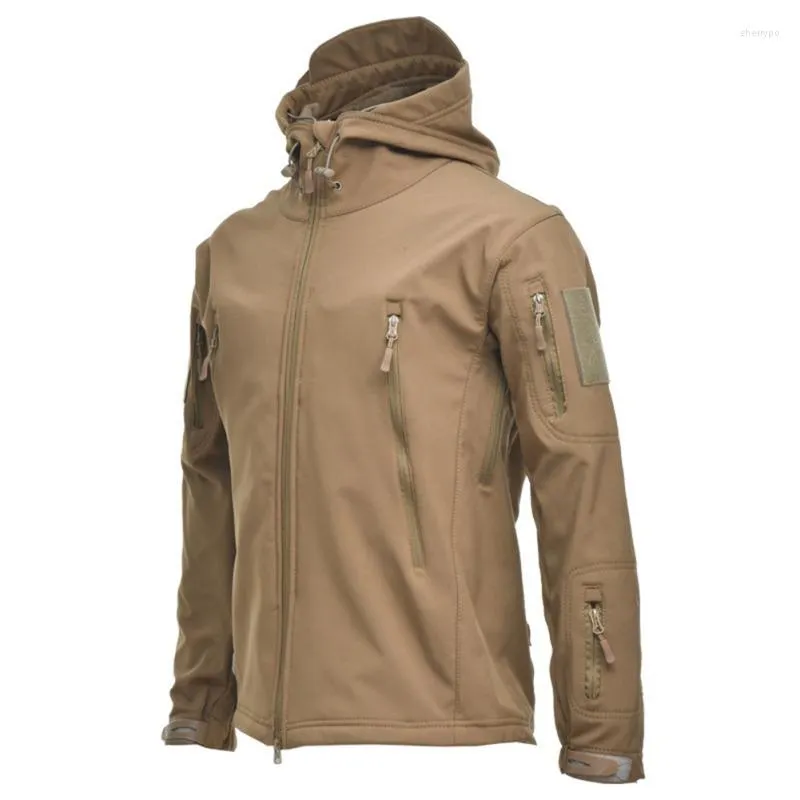 Herenjacks heren herfst haped dunne fleece jas waterdichte winddichte camouflage bergbekleding windjager buiten casual jas