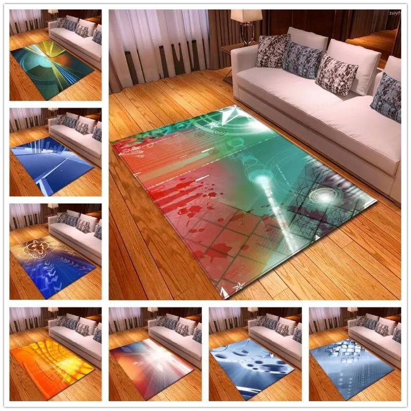 Smart Carpets Nordic 3D Geometric Pattern For Living Room Bedroom Area