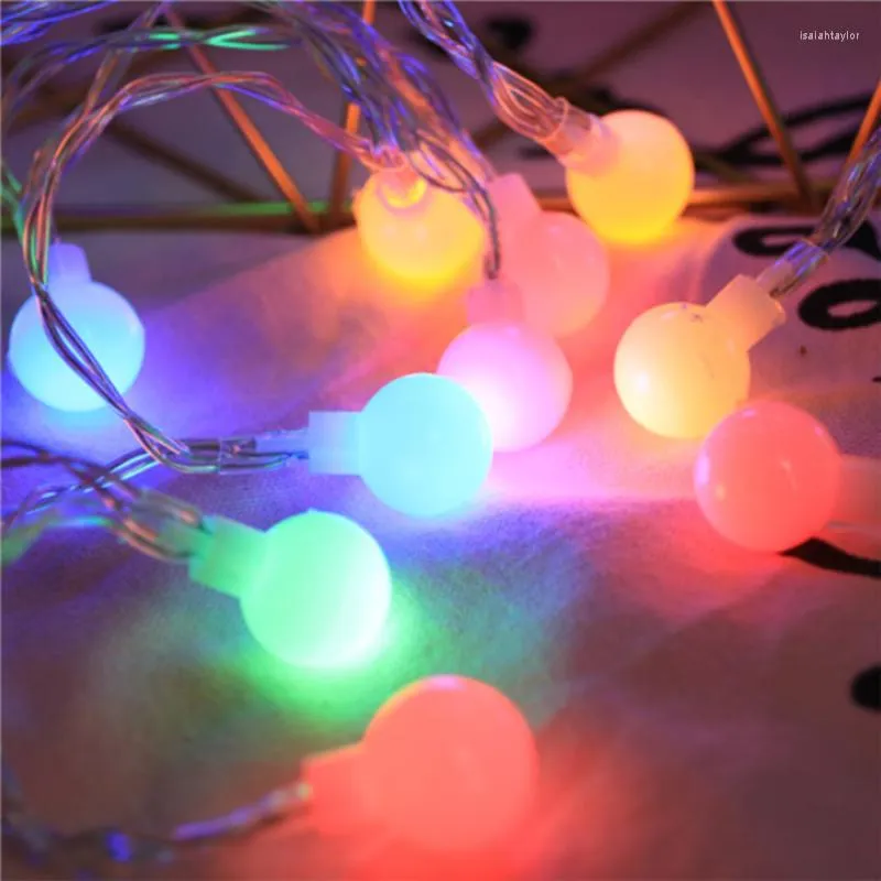 Cordes Coloré Forme De Boule Led Guirlande Lumineuse Guirlande Lumineuse Intérieur Chambre Fête Décoration De La Maison Étanche Batterie Alimenté Par USB Éclairage