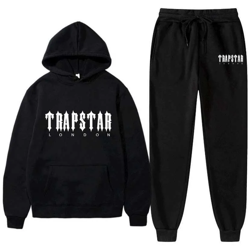 Survêtements pour hommes Survêtement Tendance Nouvelles pièces à capuche Ensemble Sweat à capuche Sweatpants Sportwear Jogging Outfit Trapstar Homme Vêtements G221010