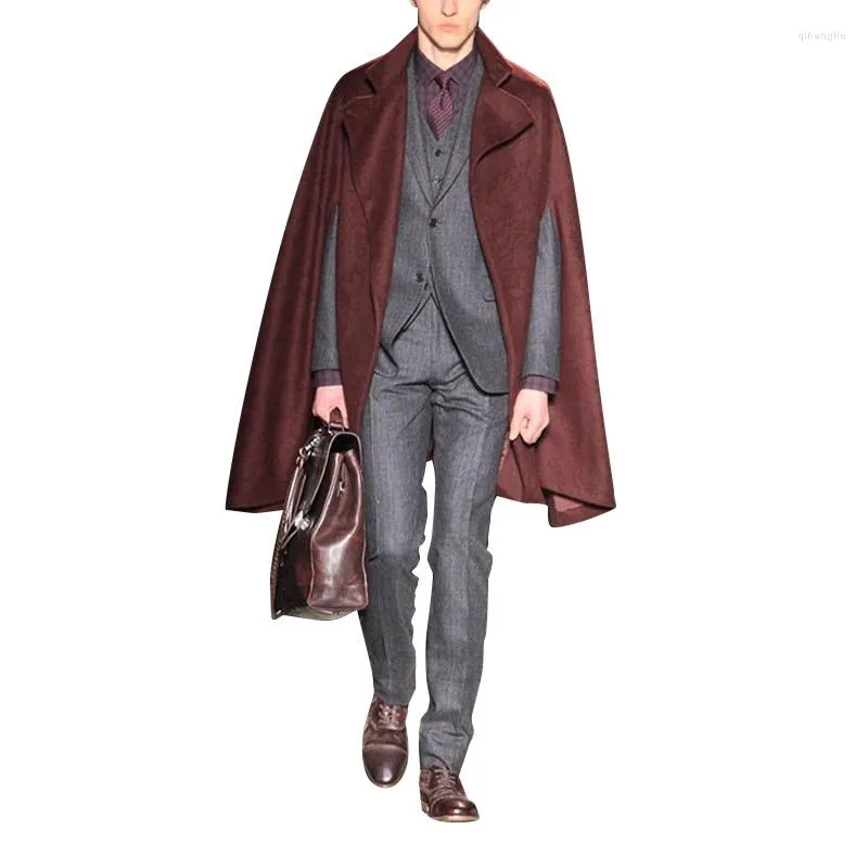 Mens tweed cape deals