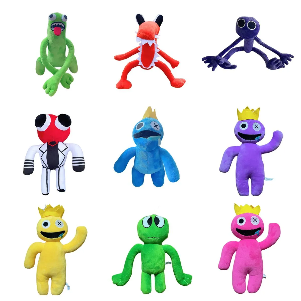 Rainbow Friends Blue/Green/Purple/Red/Pink/Yellow/Brown Plush,5 Pcs Cute  Game Cartoon Character Blue Plush Doll Toy,Halloween Christmas Birthday  Party Favor Gift for Best Friends and Kids (A) : : Toys & Games