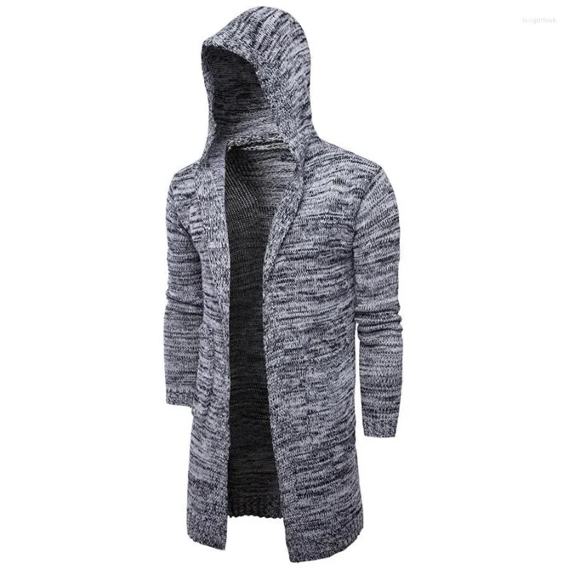 Hommes chandails 2022 hommes Cardigan pull printemps automne à capuche hommes manteau Slim Fit décontracté tricots hommes vêtements goutte