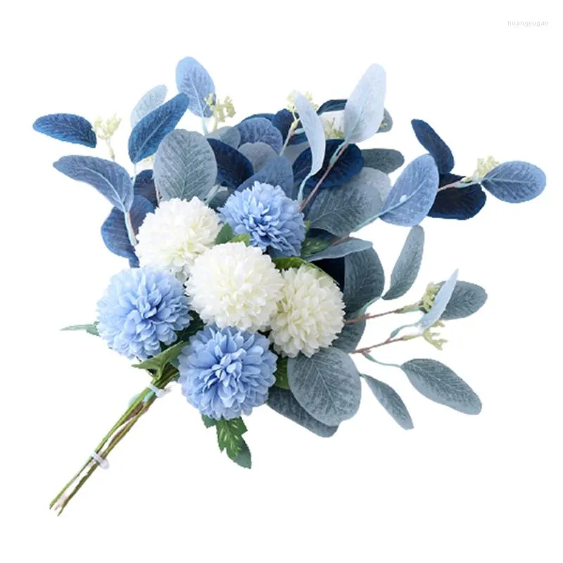 Decorative Flowers Hydrangea Artificial Wedding Bouquet Fake Flower Table Floristry Room Home Decor Party Supplies