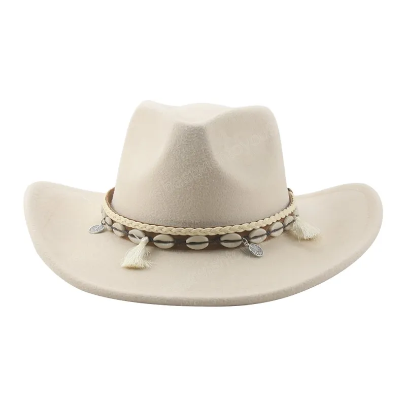 Donna Uomo Cappello a tesa larga Panama Cappelli da cowgirl Casual Autunno Inverno Cammello Cachi Nero Sombrero Gorras Cappellini Fedora