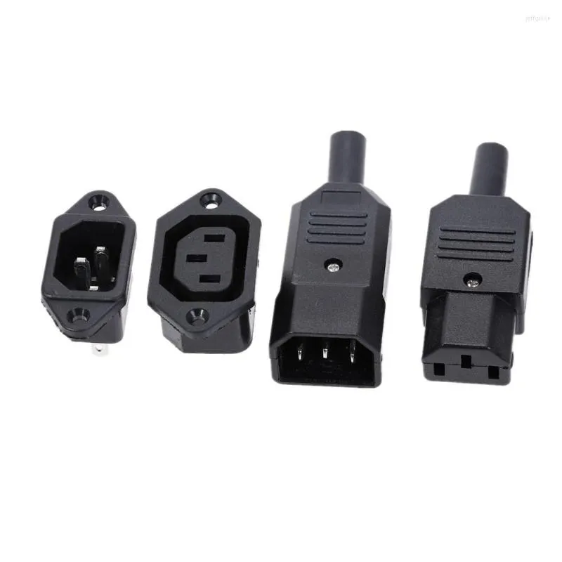 Switch Clown C14 C13 Electrical AC Socket 3 Female Male Inlet Plug Connector 3pin Mount