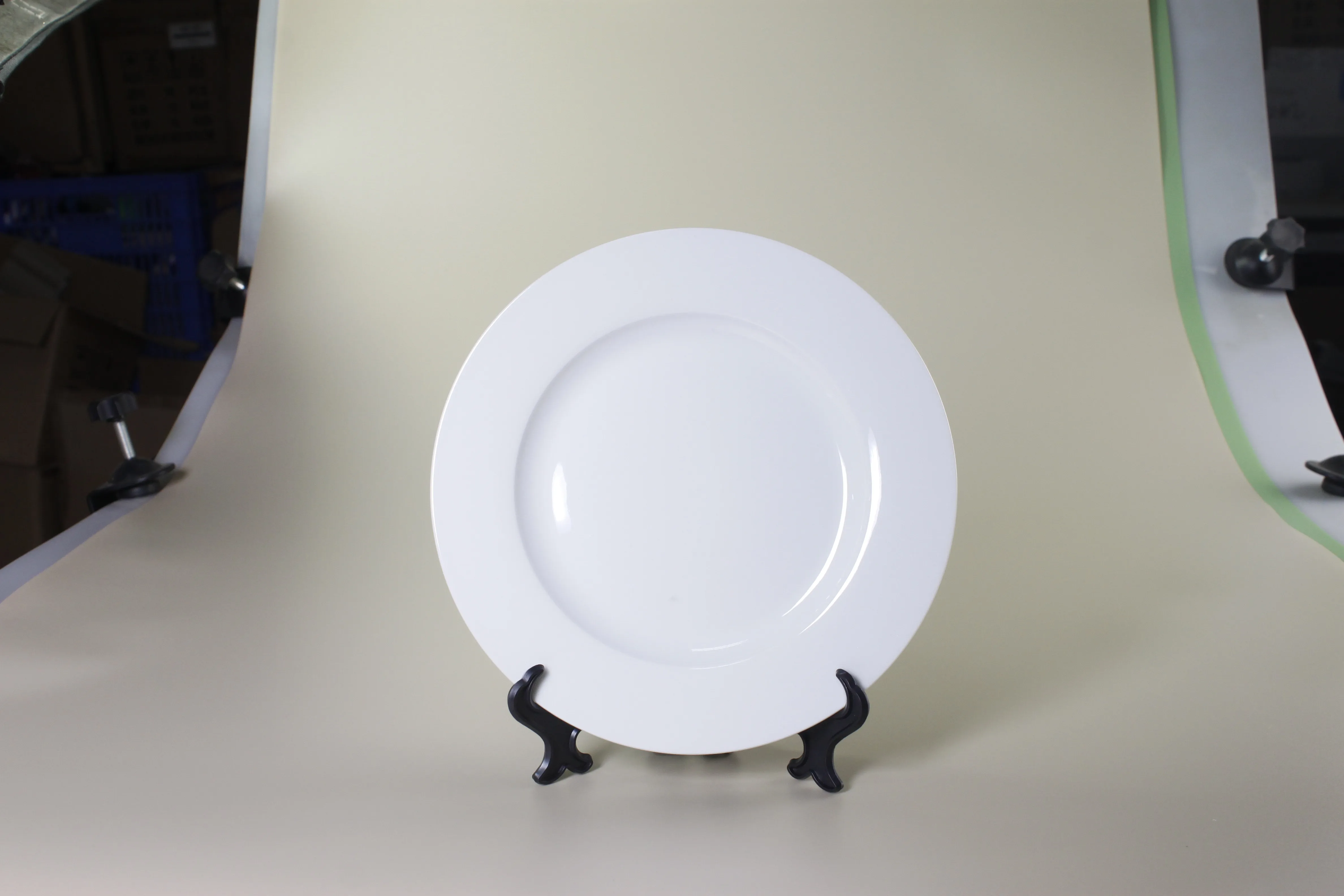 Sublimation Blank White Moon Utopia Plates With Golde Rim Heat