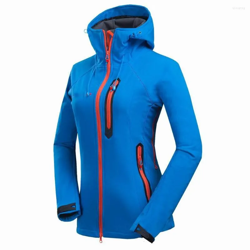 Giacche da caccia Giacca Softshell Donna Escursionismo all'aperto Alpinismo Parka Impermeabile termico foderato in pile Giacca a vento antivento impermeabile