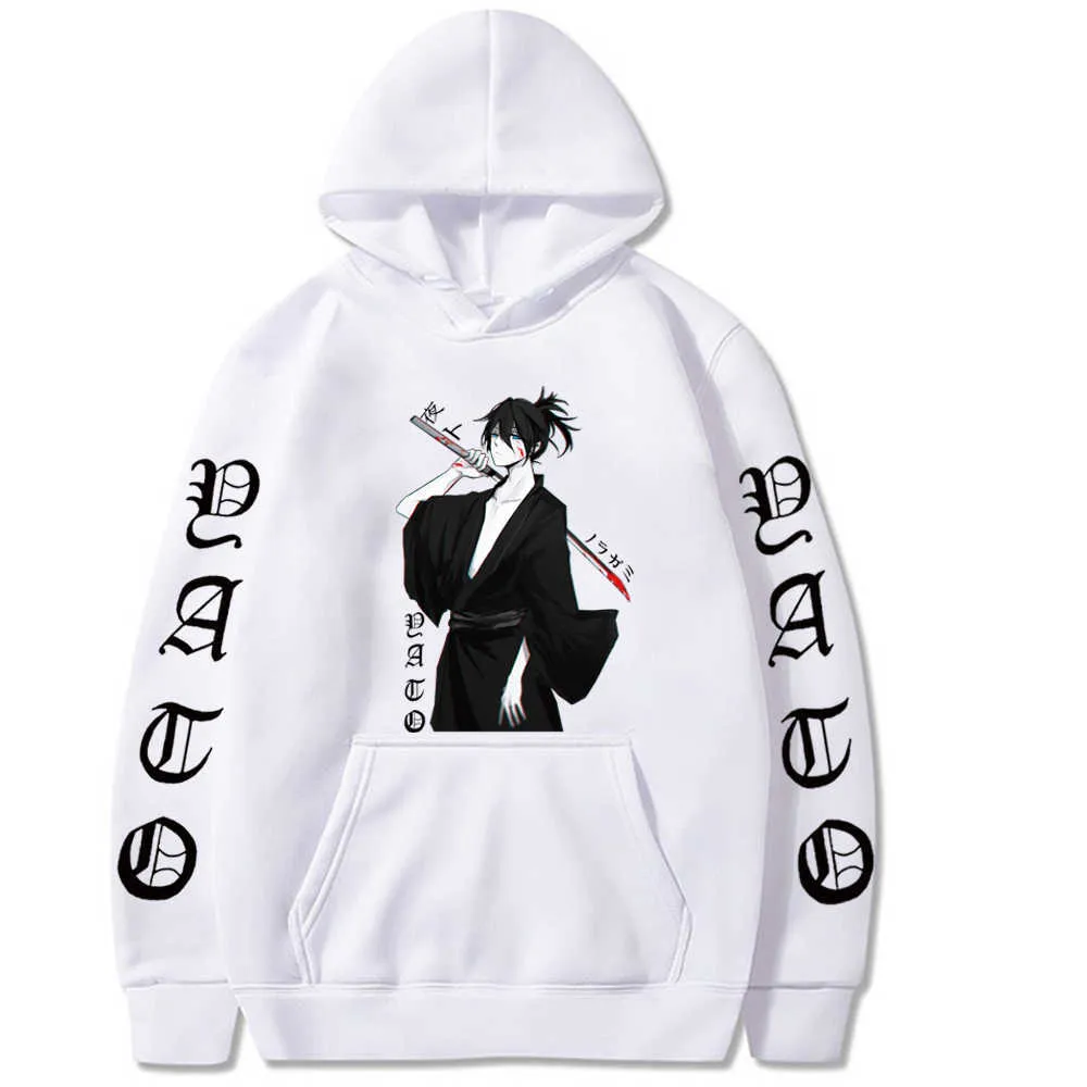 Herrtröjor tröjor heta anime hoodie noragami yato mode länge ärm lös man trasa g221008