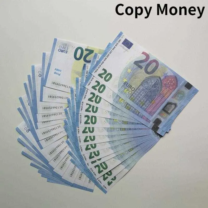 Copiar dinheiro Prop Euro dólar 10 20 50 100 200 500 suprimentos de festas Fake Movie Money Billets Play Collection Gifts Home Decoration Gam8615689nzij