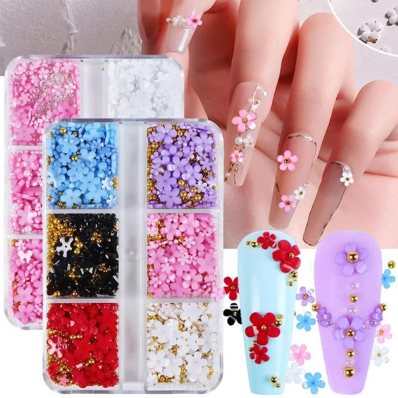 3D Flower Nail Charms, 3D Acrylic Flower Nail Charms With Nail Designs for  DIY Nail Decorations Nail Art Supplies : Amazon.in: Beauty