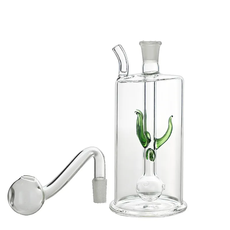 Oil Burner Bubblers Glass Bongs Water Pipes Percolator Diffuser Bubbler Smart Recycle Filter Mini Portable Smoking Device