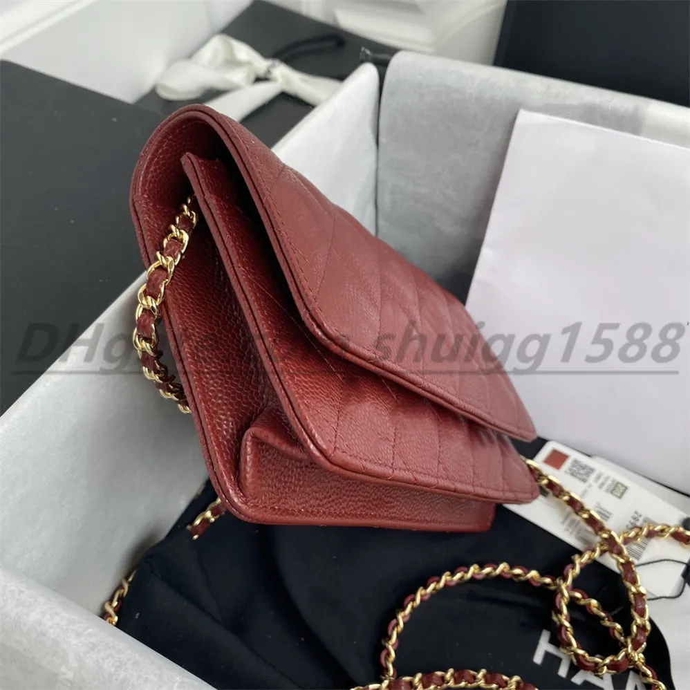 Top famous brand bags Fashion Shoulder Bas handbag Plaid purse Double letter solid buckle Sheepskin caviar pattern Women`s luxury Evening Bags