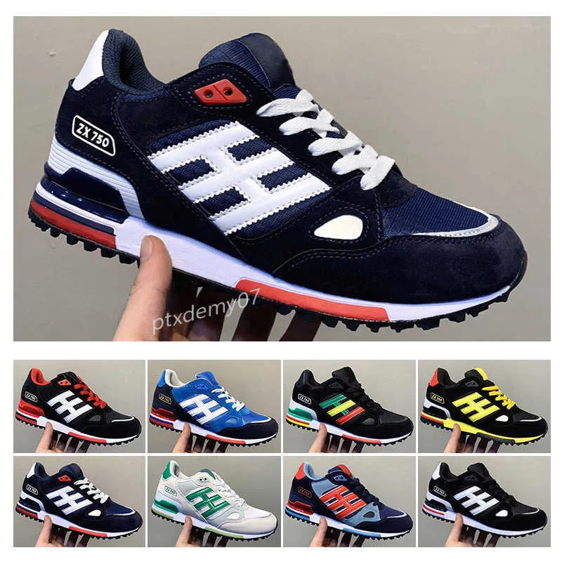 Originals ZX750 casual Shoes Athletic Designer Sneakers zx 750 Mens Womens White Red Blue Breathable Outdoor Sports Size 36-45 pt77