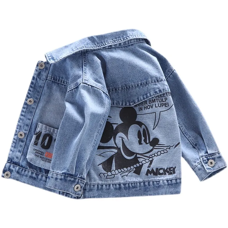 Jacken Herbst Kinder Cartoon Denim Jacke Mäntel Kleidung Für Jungen Jean Oberbekleidung Kinder Mode Lässig Kostüm 221010