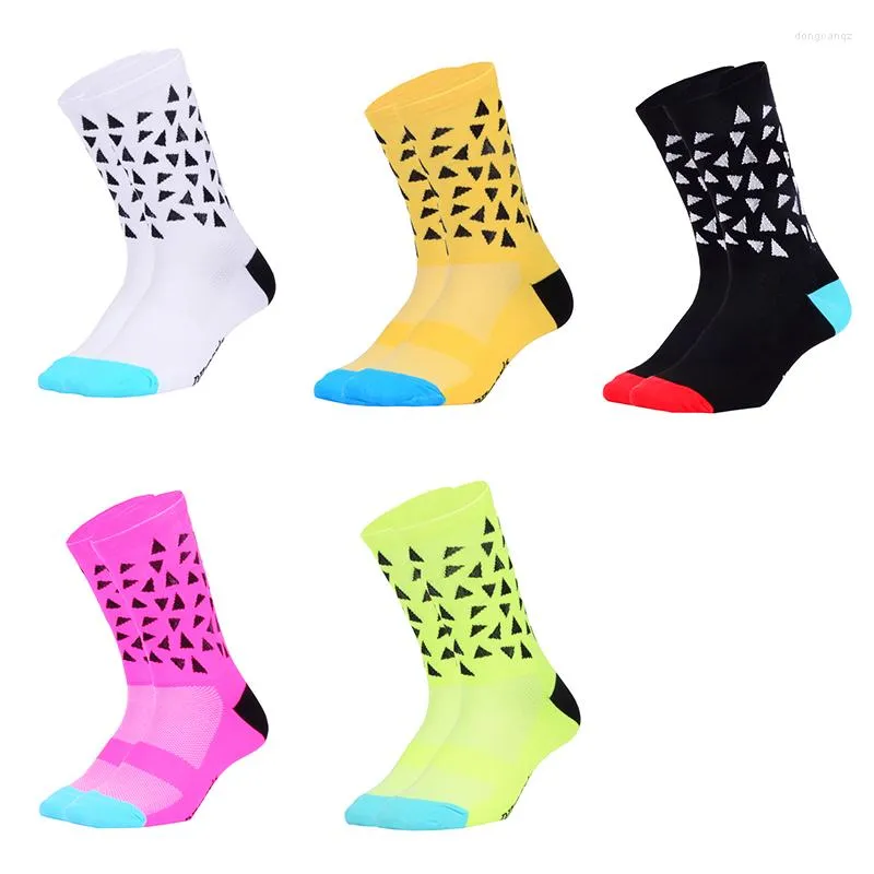 Sports Socks Profissional Ciclismo para homens Mulheres bicicletas de bicicleta ao ar livre Roubing escalada Racing Racing Compression Sport Sock