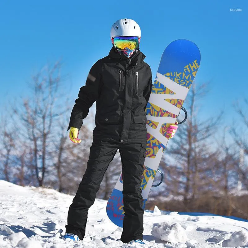  Conjunto de esquí para hombre con chaqueta de nieve y pantalones  de invierno para esquí y snowboard, a1, M : Ropa, Zapatos y Joyería