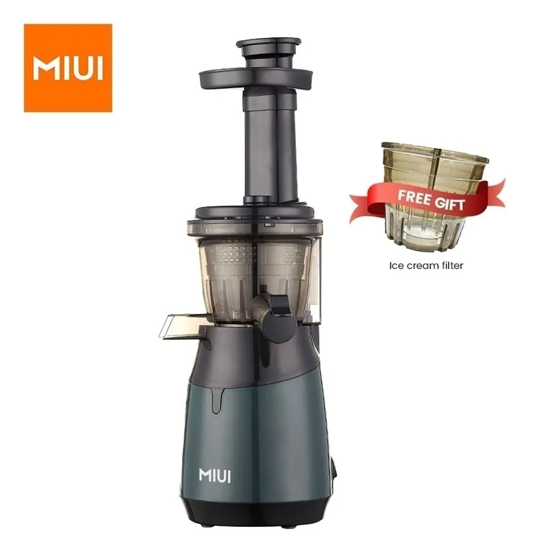 MIUI Mini Cold Press Juicer FilterFree Electric Extractor For Fruits