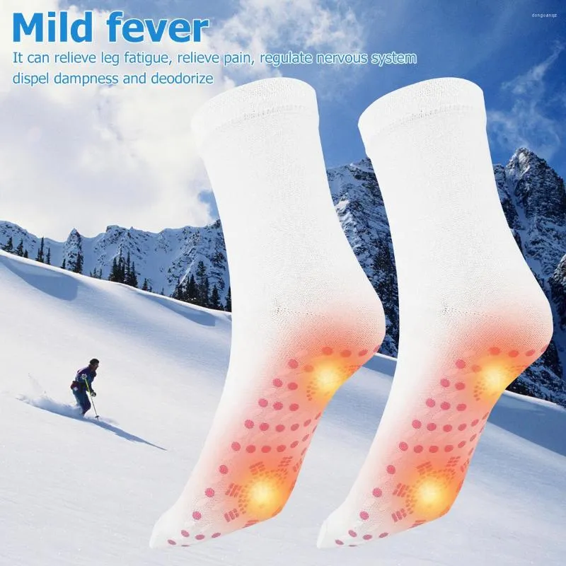 Skarpetki sportowe ogrzewanie ogrzewania ogrzewanie termiczne samongalowanie przeciwdziałania ciepłem ciepło izolowane zimowe cykl unisex