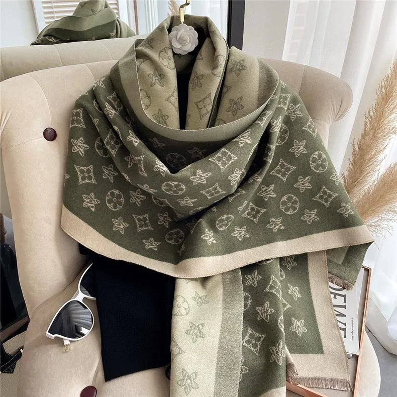 Luxe Kasjmier Lvity Sjaal Vrouwen Winter Warme Sjaals En Wraps Ontwerp Paard Print Bufanda Dikke Deken Sjaals 2022 Aimeishopping