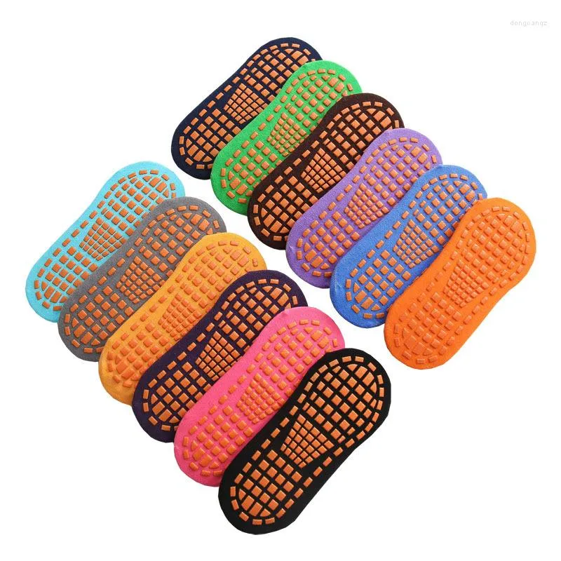 Chaussettes de sport Femmes Anti-Skid Anti-Slip Yoga Avec Grips Sticky Grippers Pour Pilates Ballet Barre Trampoline