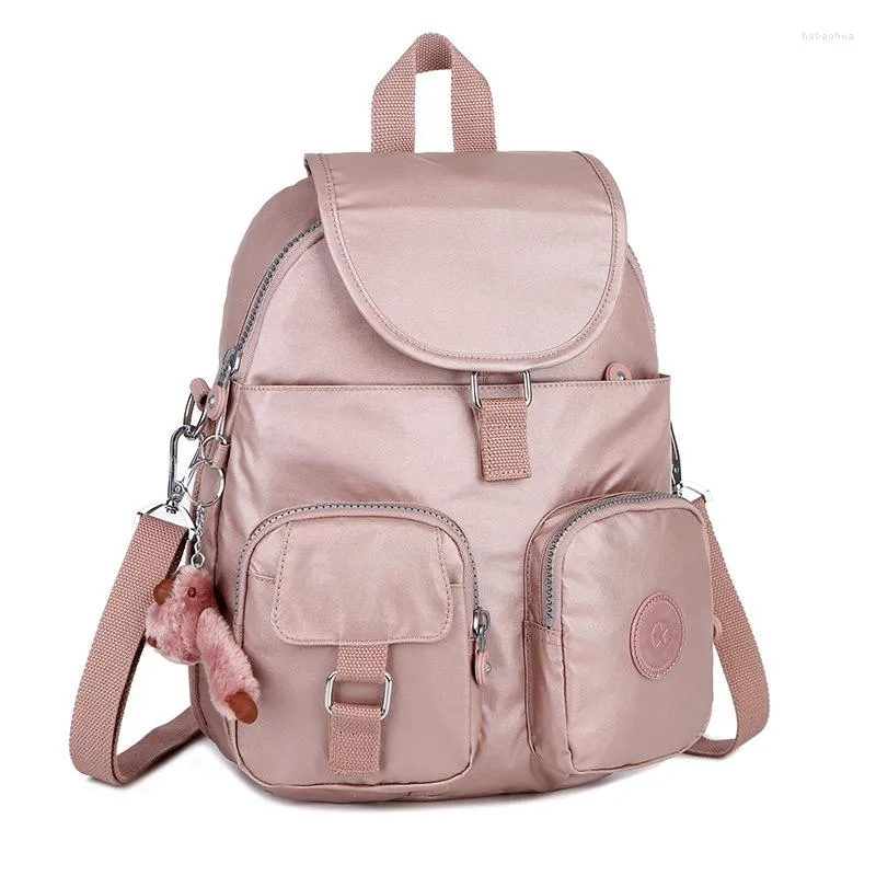 Sac à dos femmes sacs à dos multi-poches en Nylon cartables pour étudiants femmes filles ordinateur portable Bookbag voyage jour Packs sac à dos