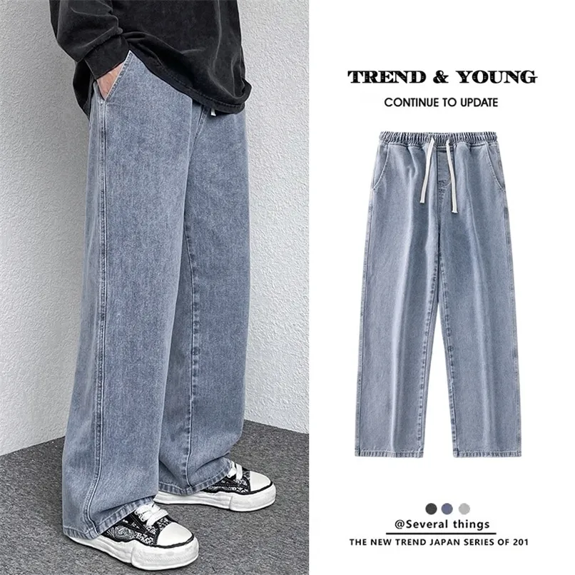 Jeans da uomo Pantaloni Casual Vintage Baggy Abbigliamento Pantaloni a gamba dritta Moda coreana Uomo Streetwear Pop Harajuku Oversize 221008