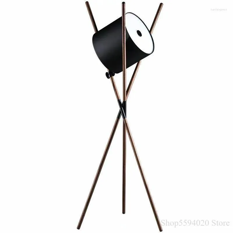 Nordic Tripod LED Floor Lamps Dunnes Stores With Wooden Stand For