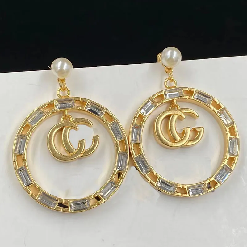 Designer Vrouwen Hoops Charm Oorbellen Goud Kleuren G Vormige Mode Designer Eenvoudige Oorbel Sieraden Luxe Verjaardagscadeau 22101003CZ