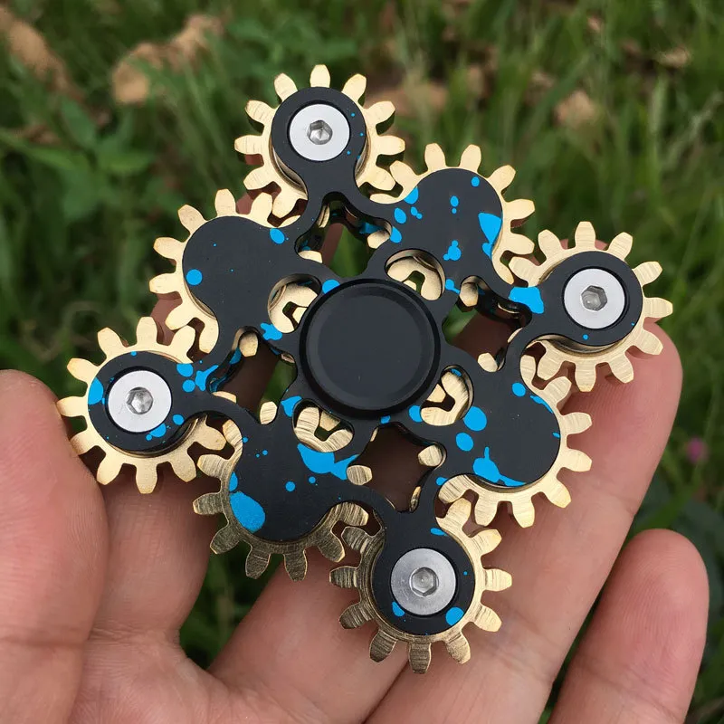 Spinning Top 9 Gears Hand Spinner High Quality Metal Fidget Spinners R188 Smooth Bearing Adult Stress Relief Toy Anti Stress Fidget Toys 221010
