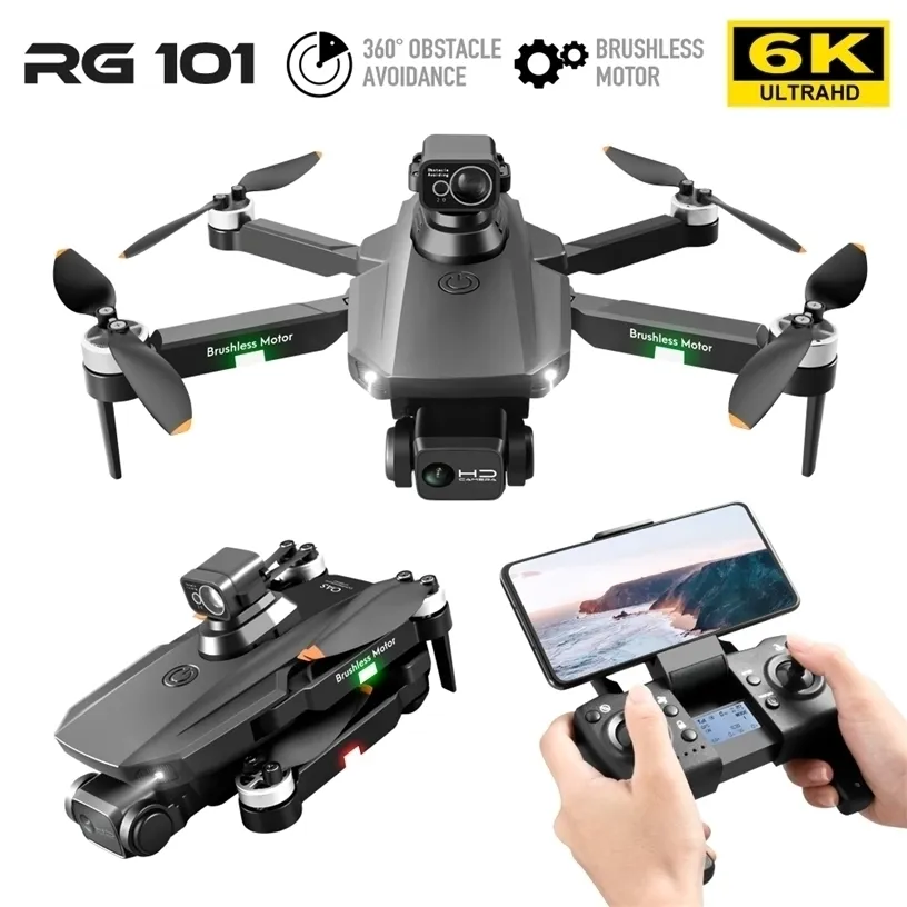 RG101 MAX GPS Drone 8K Professional Dual HD Camera FPV 3Km Aerial Pography Brushless Motor Foldable Quadcopters Toys 220311