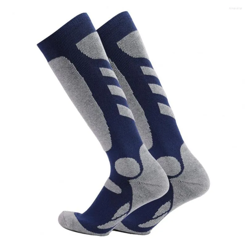 Chaussettes de sport 1 paire thermique respirant ski coton anti-dérapant extensible randonnée pour l'hiver