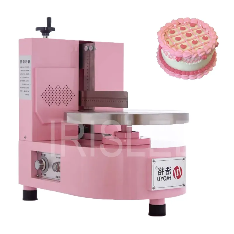 Macchina riempitrice automatica per rivestimento di crema per torta rotonda a 11 marce Macchina per spalmare la decorazione di crema per pane per torta per il compleanno