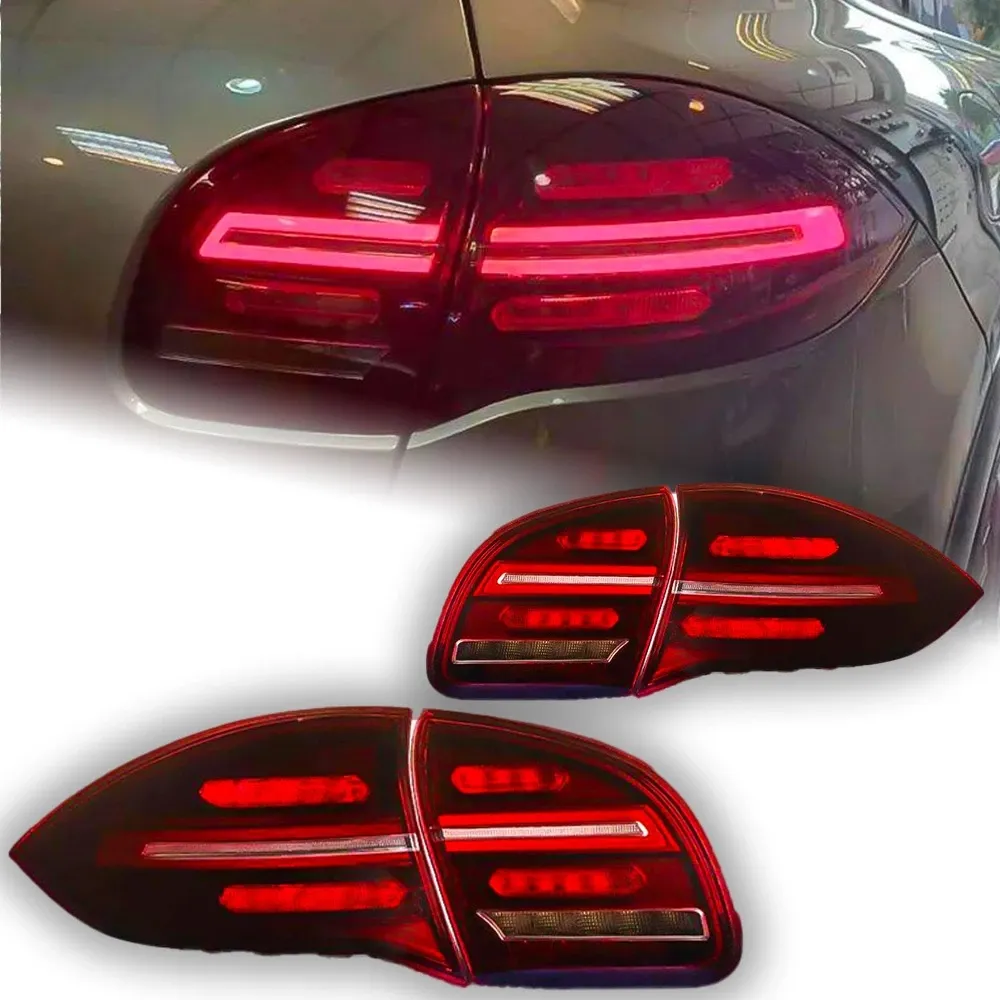 カイエン テールライト レッド スモーク 左右セット ポルシェカイエンテールライト 2024 カイエン LED テールランプ DRL