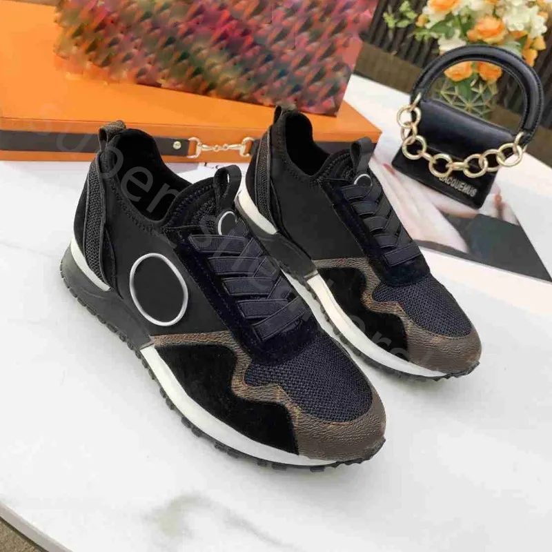 Designer Sneakers Classic Vintage RUN AWAY Casual Shoes Luxury Leather Trainers Fashion Rubber Outsole Sneaker Mixed Color Chaussures Original Box size 35-41