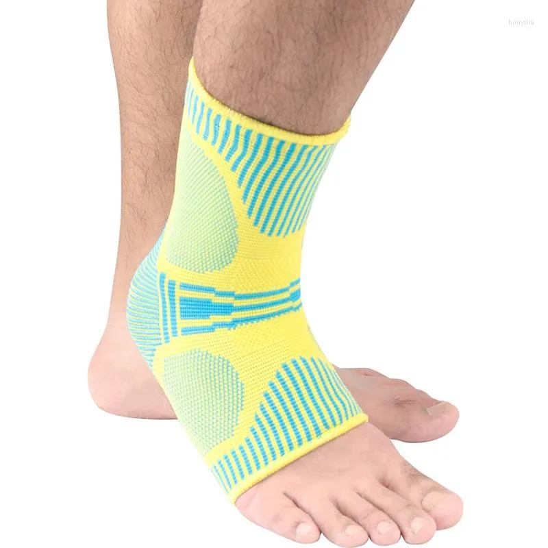 Enkelsteuning 1 st gedrukt ademende anti-sprain compressie voet beschermende mouw sport hak cover sokken